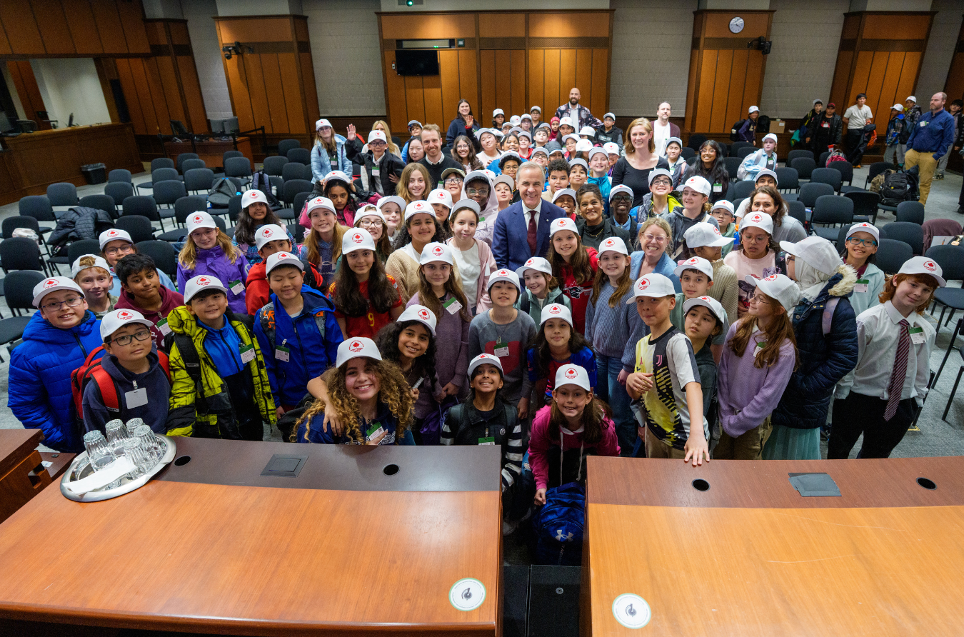 MP Mark Carney Hosts Grade 5 Students from Nepean on Parliament Hill