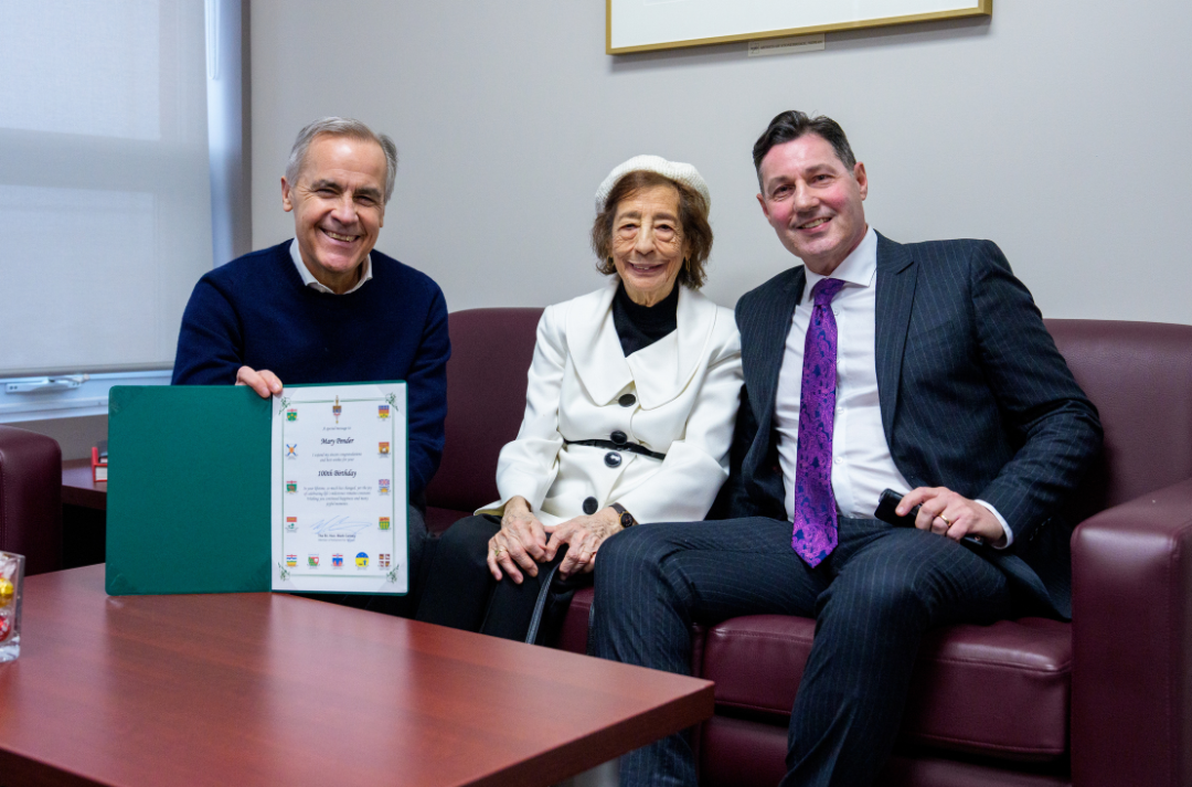 MP Mark Carney Celebrates a 100-Year-Old Resident's Legacy in Nepean