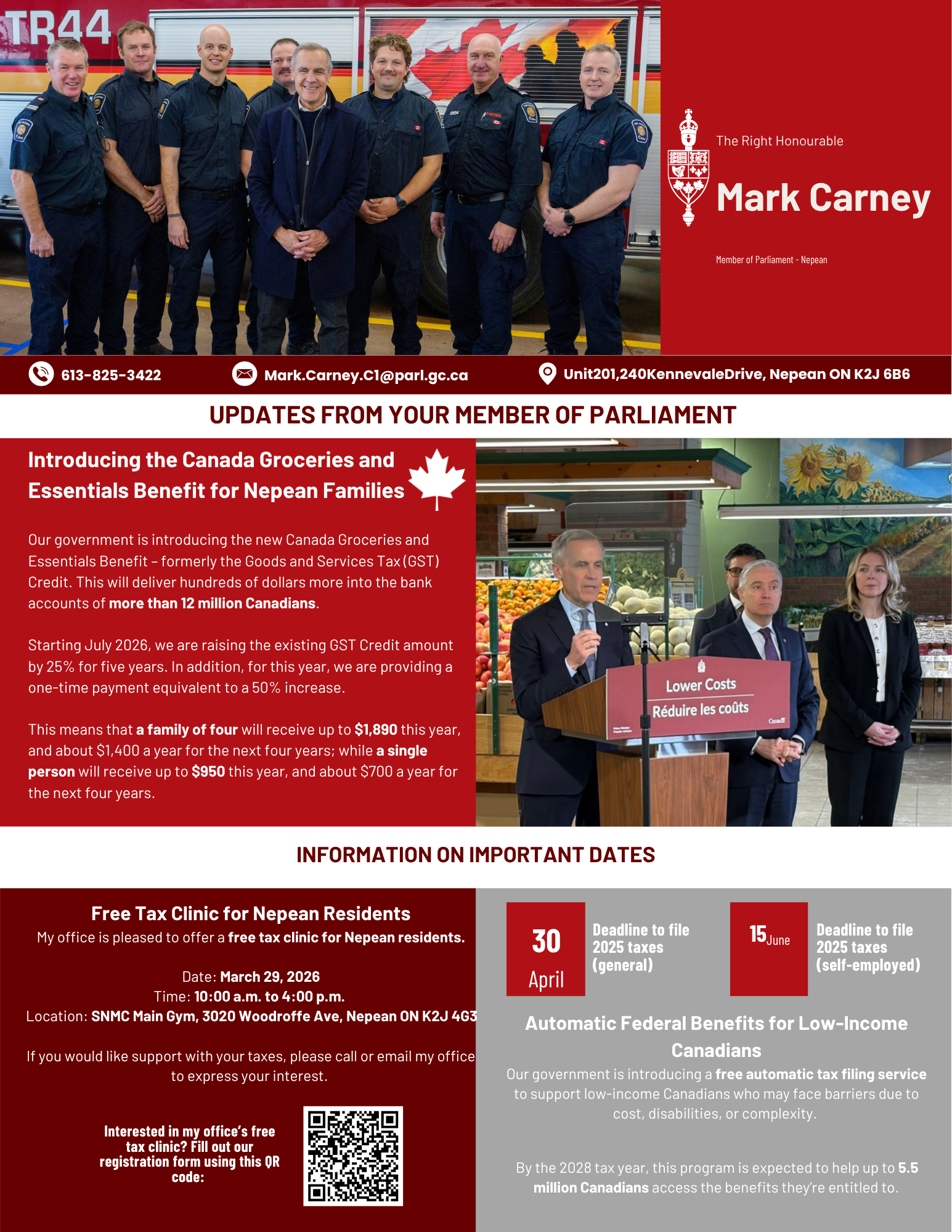 Prime Minister Carney’s Newsletter – Delivering for Nepean and Building Canada Strong